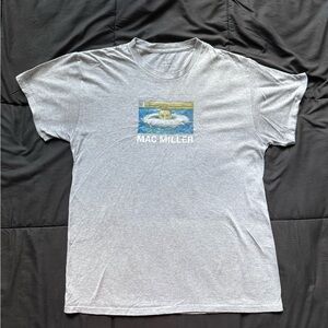 Mac Miller Gray Graphic T-Shirt